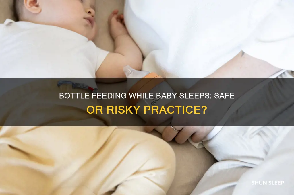 is it okay for sleeping baby to have bottle feeding
