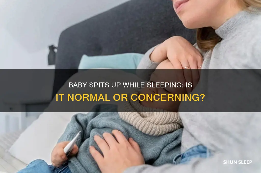 is it okay if baby spits up while sleeping