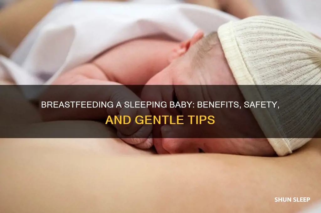 is it okay to breastfeed a sleeping baby