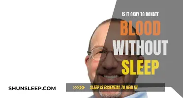 Donating Blood After a Sleepless Night: Safe or Not?