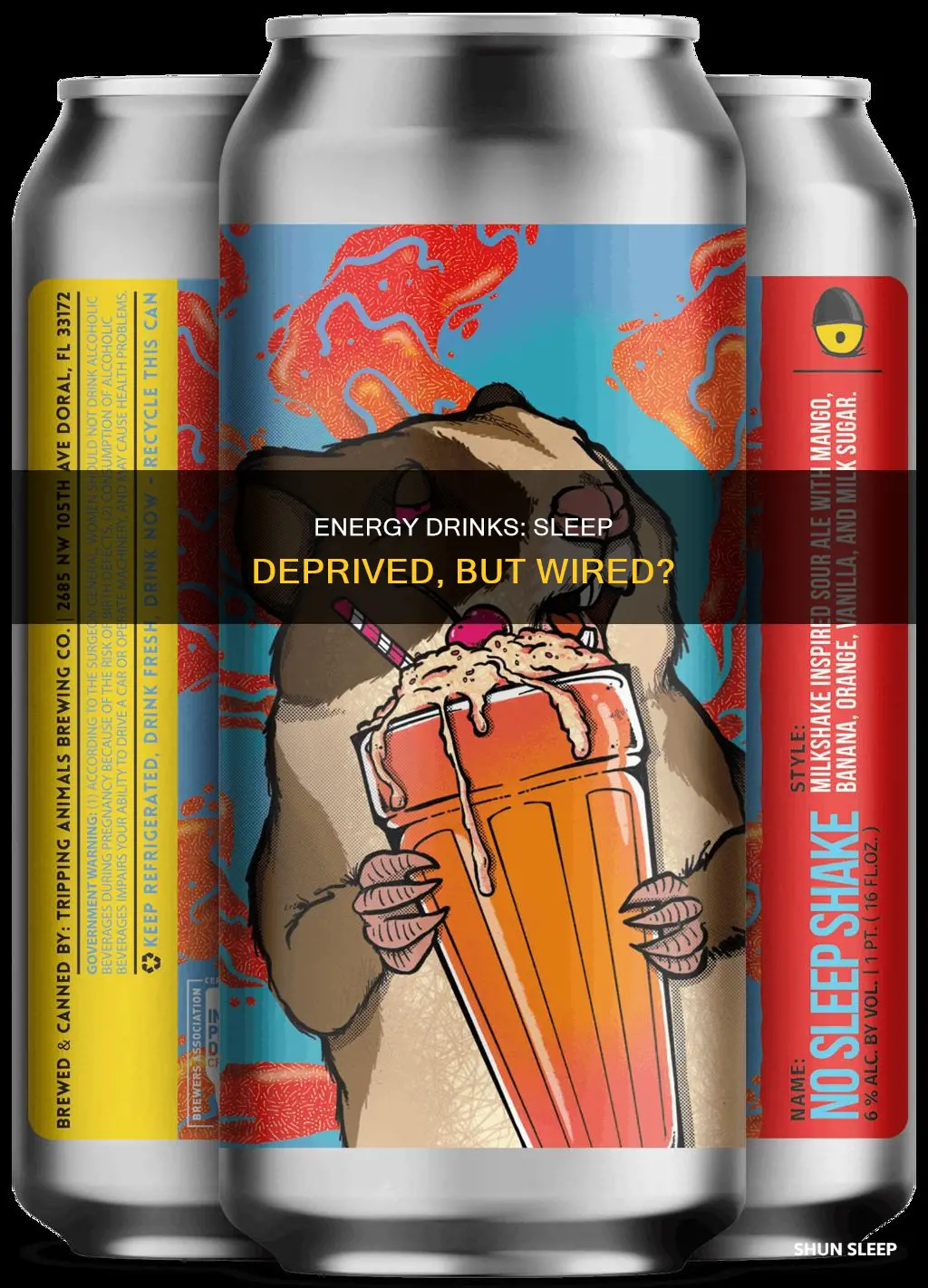 is it okay to drink energy drink without sleep