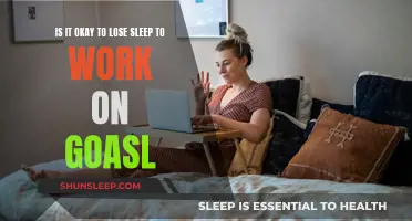 Goals vs Sleep: Is It Worth Losing Sleep?
