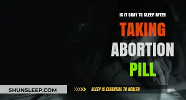 Abortion Pill and Sleep: What's the Connection?