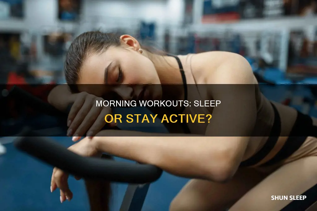 is it okay to sleep after working out in morning