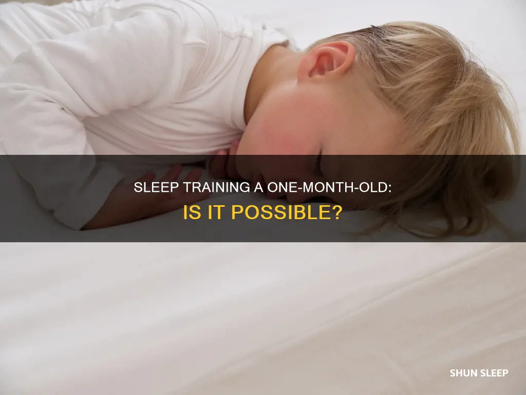 is it possible to sleep-train a 1 month old