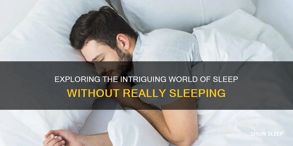 is it possible to sleep without actually sleeping