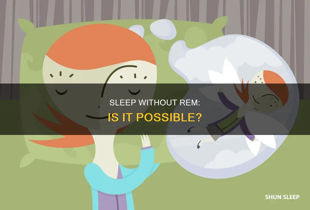 is it possible to sleep without rem