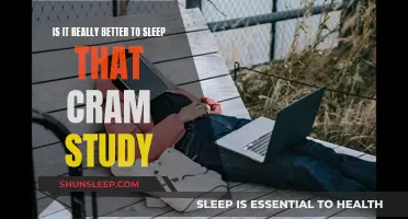 Sleep vs. Cramming: A Student's Guide to Success