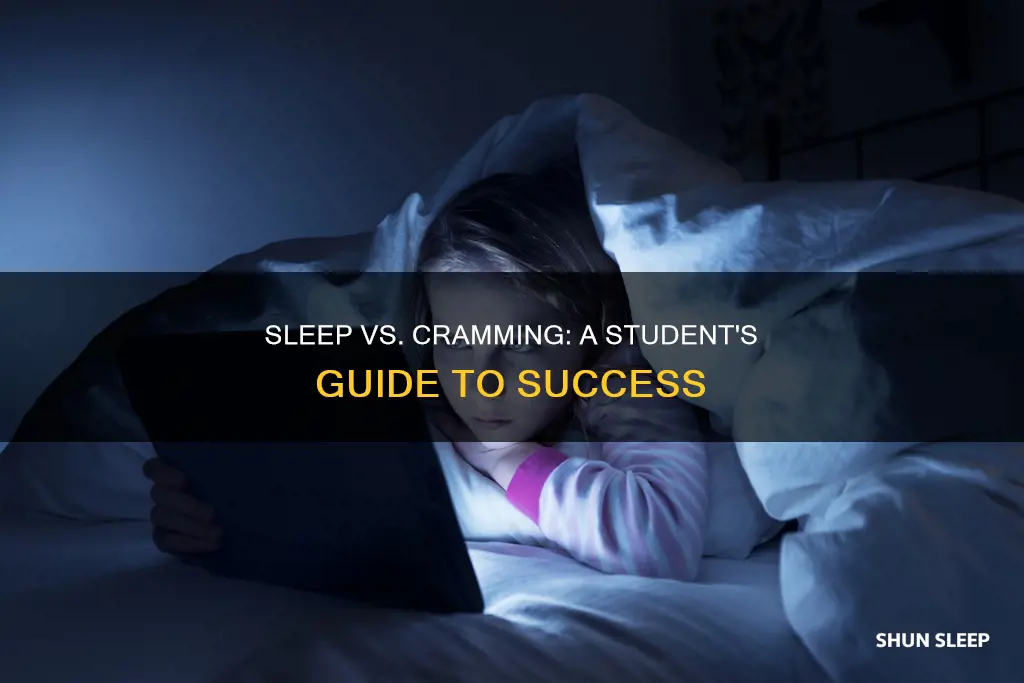 is it really better to sleep that cram study