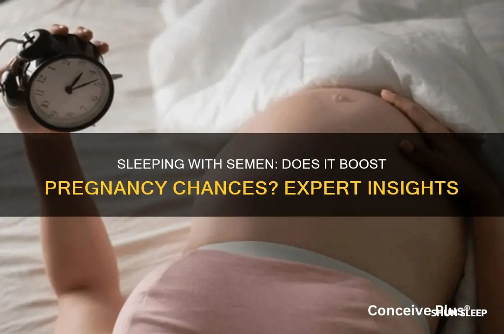 is it recommended to sleep with semen to get pregnant