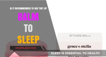 Lip Care: Tinted Lip Balm Before Sleep?