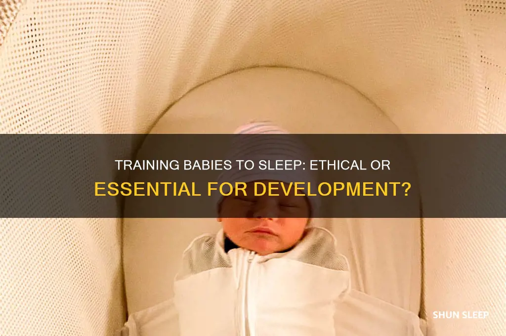 is it right to train babies to sleep