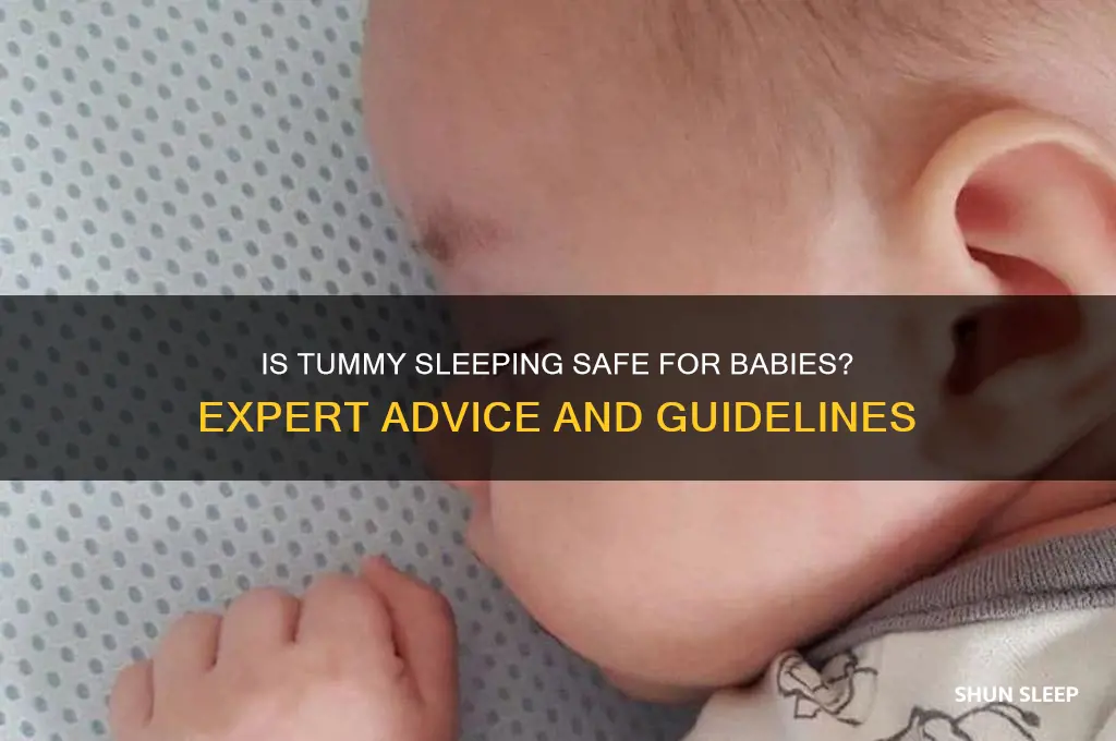 is it safe baby sleep tummy