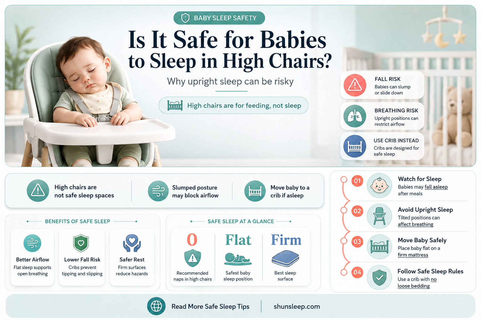 can baby sleep in high chair