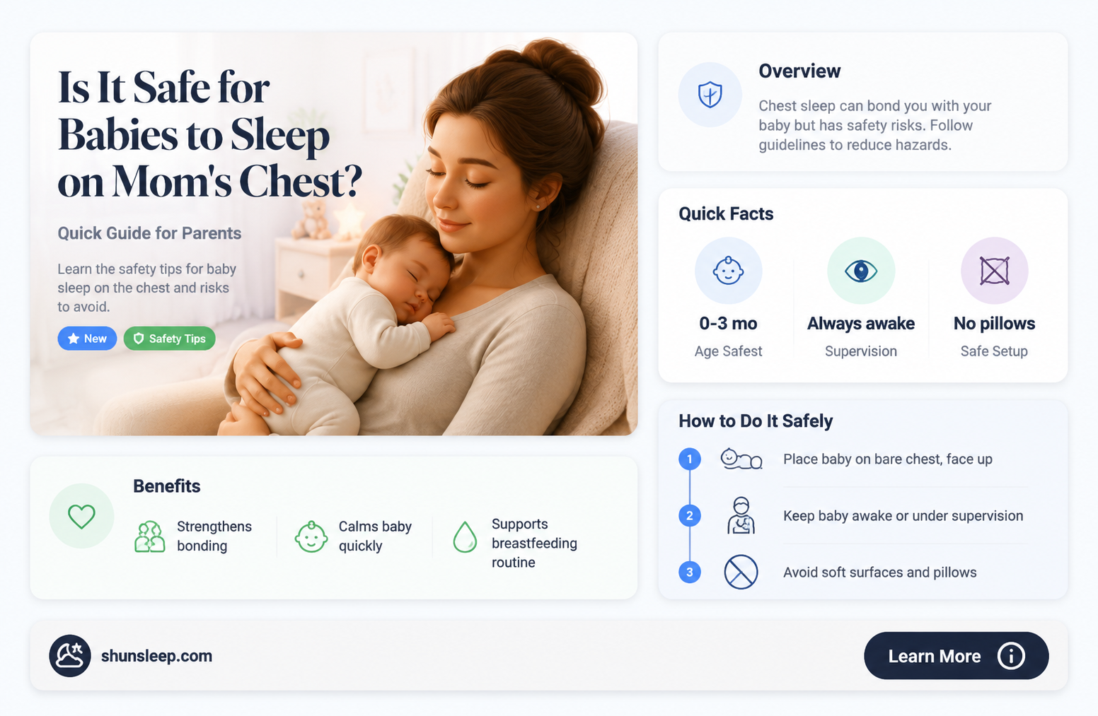 can a baby sleep on mother