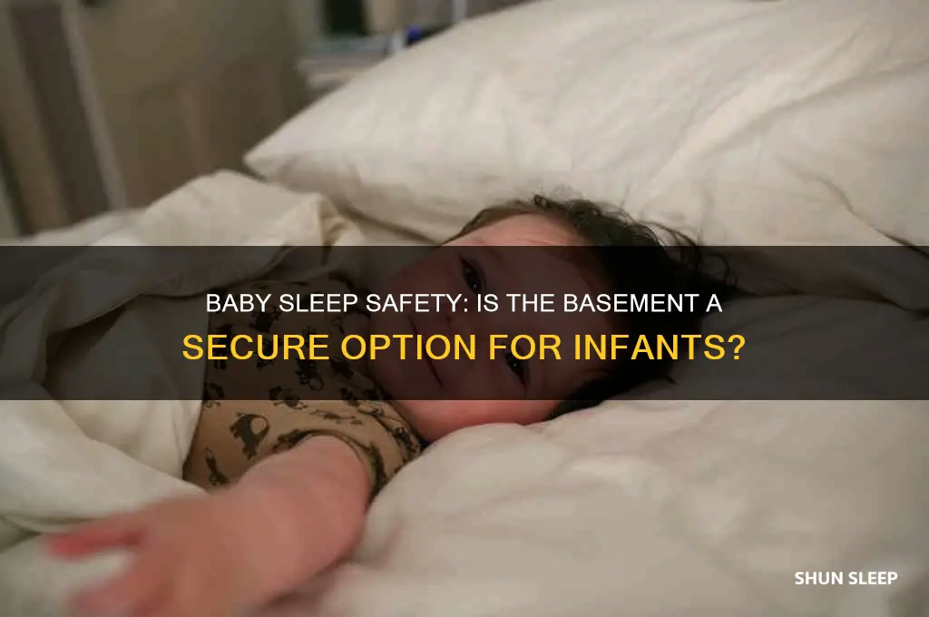 is it safe for baby to sleep in basement