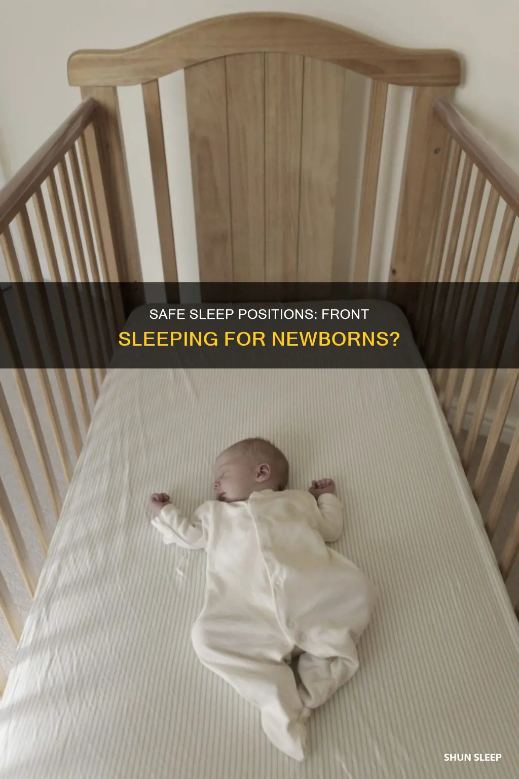 is it safe for newborns to sleep on their front