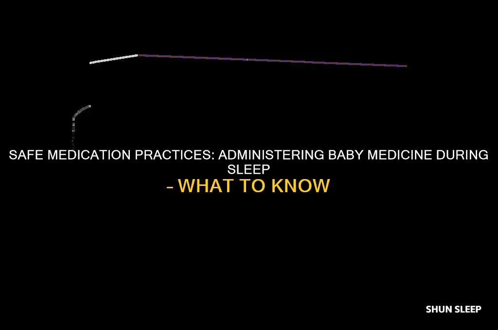 is it safe to give baby medicine while sleeping
