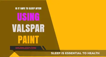 Valspar Paint: Safe to Sleep After Use?