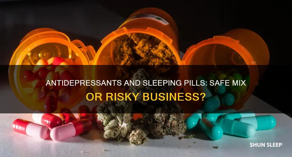 is it safe to take antidepressants with sleeping pills