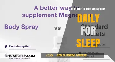 Magnesium for Sleep: Safe Daily Supplement?