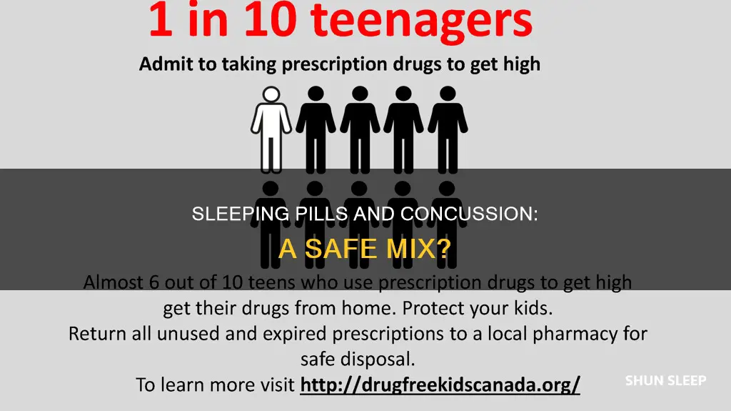 is it safe to take sleeping pills with a concussion