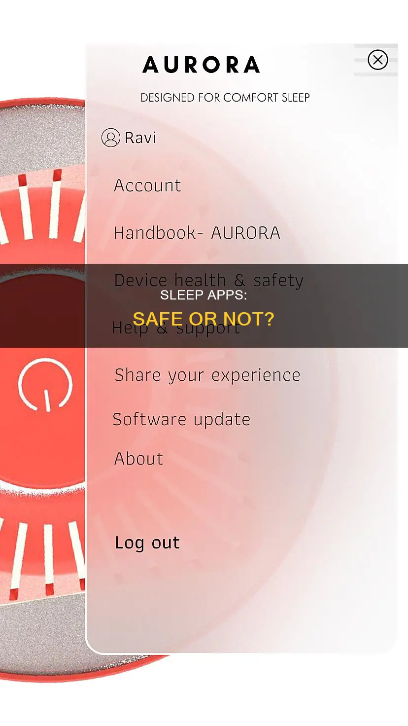 is it safe to use a sleep app machine
