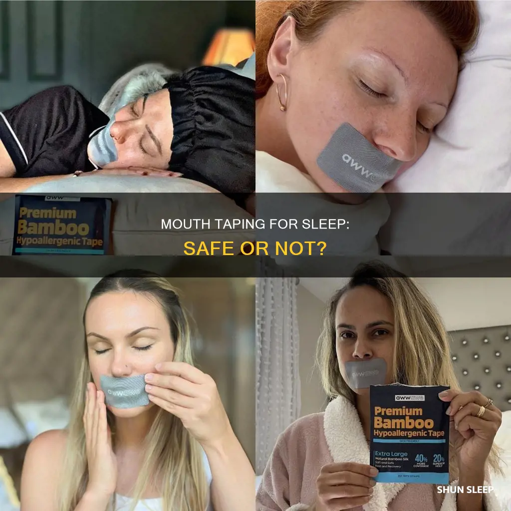 is it safe to use mouth tape for sleeping