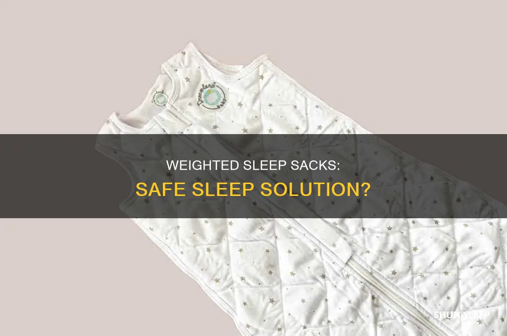is it safe to use weighted sleep sack