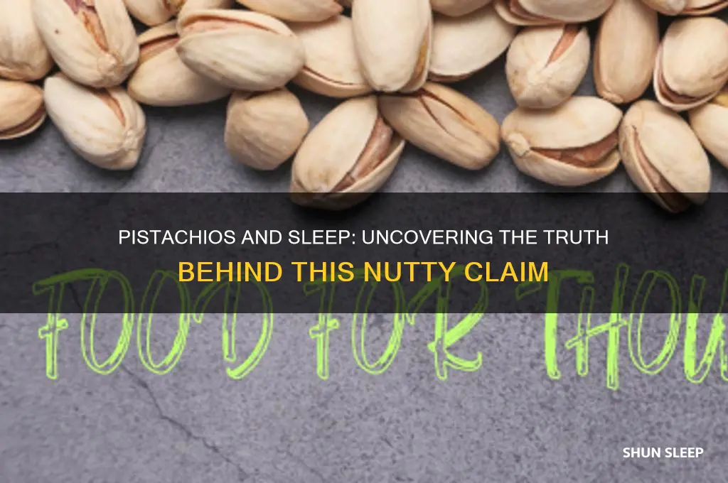 is it true that pistachios help you sleep