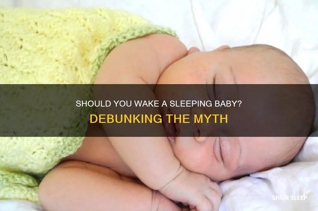 is it true to never wake a sleeping baby