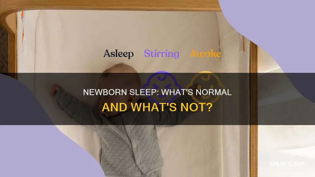 is it worrisome if newborn not sleeping well