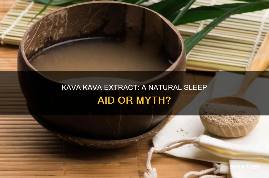 is kava kava extract help to sleep