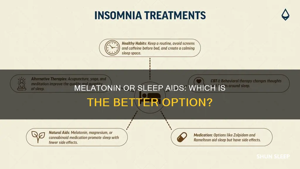 is melatomin or sleep aid best to use
