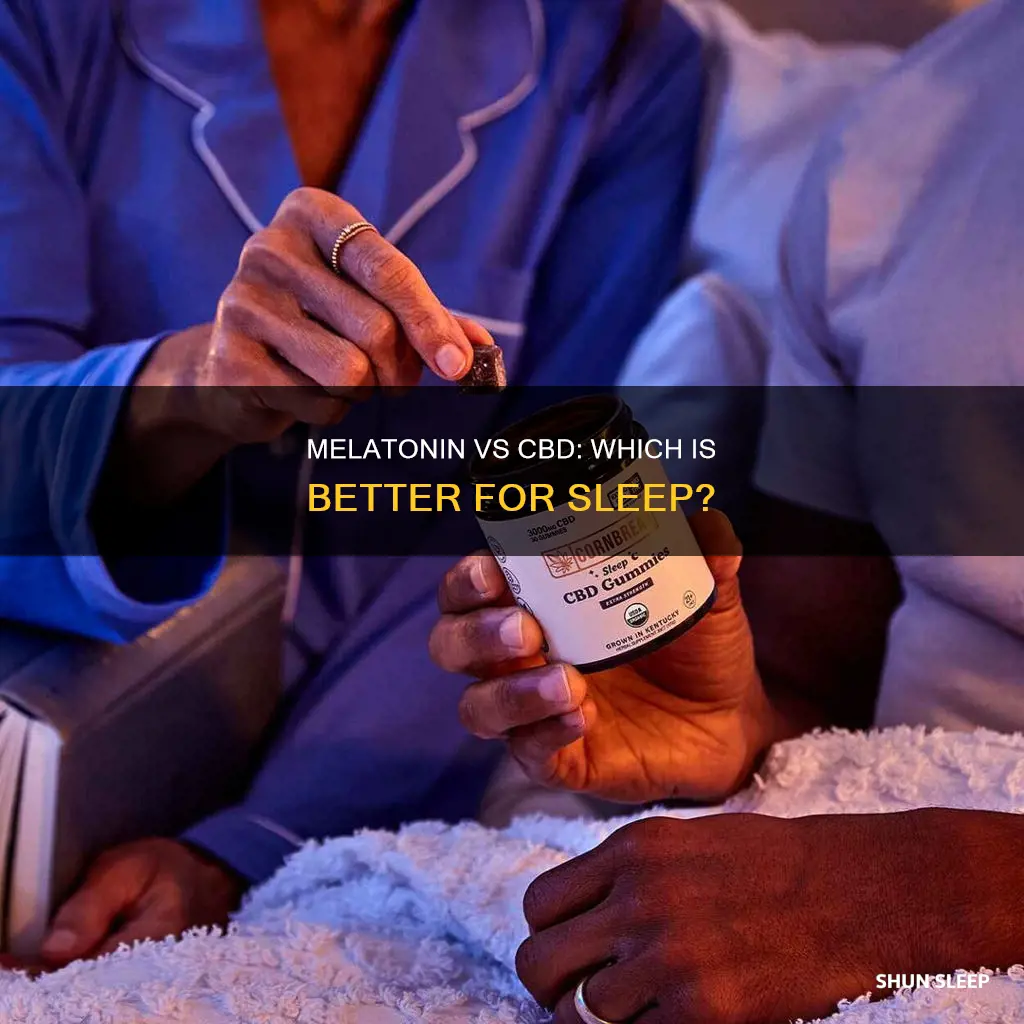 is melatonin or cbd better for sleep