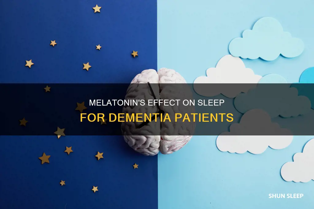 is melatonin redcdommended for dementia patients who don