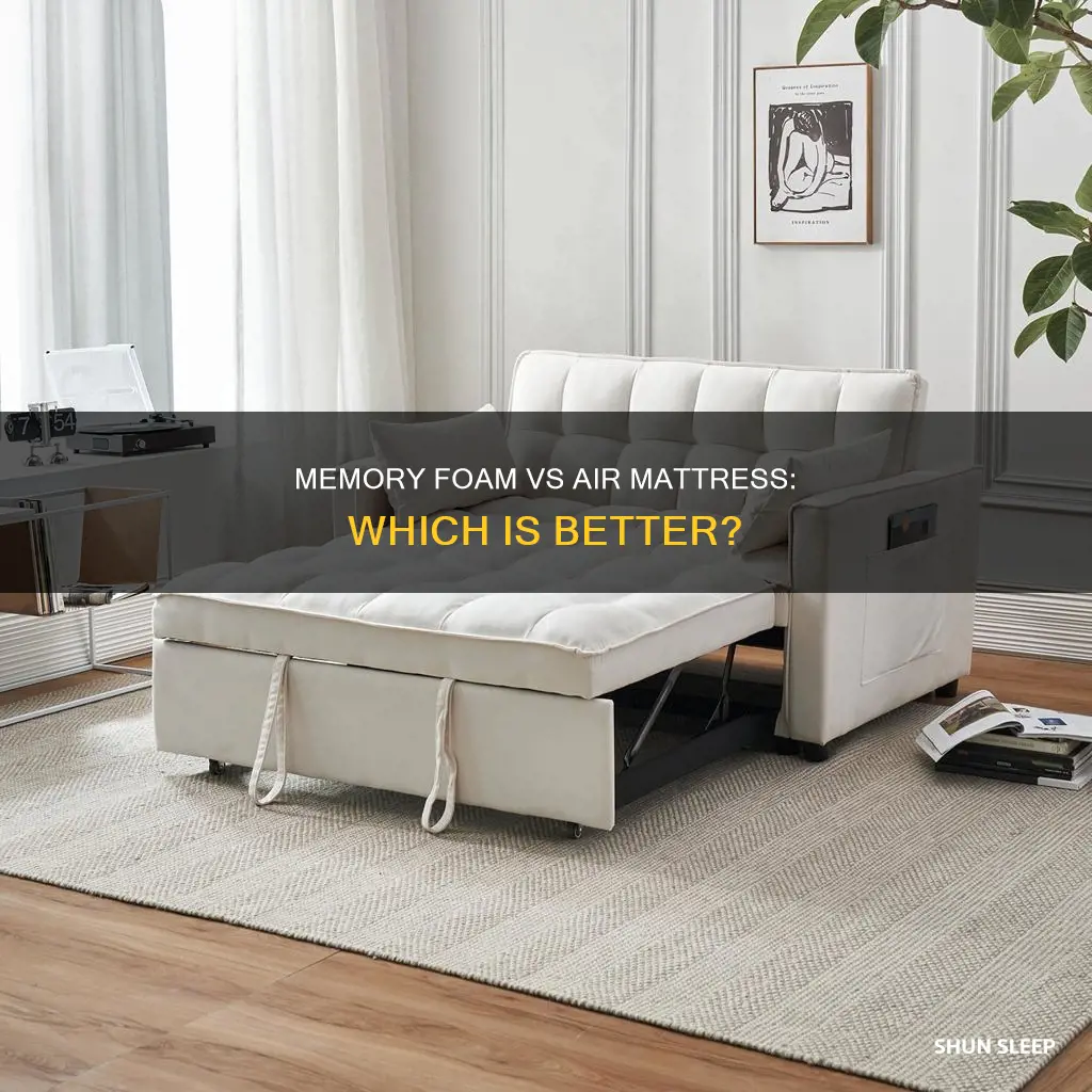 is memory foam or air mattress better on sleeper sofa