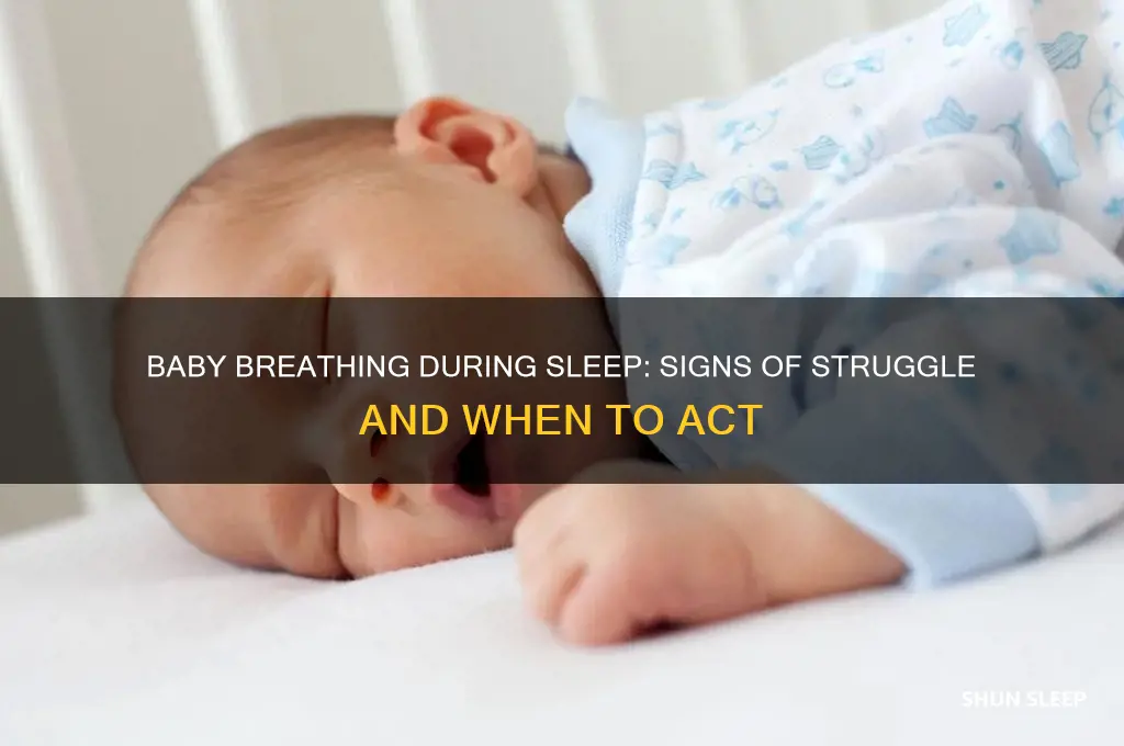 is my baby struggling to breathe while sleeping