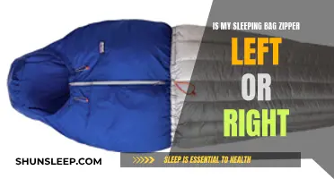 How to Identify Your Sleeping Bag's Zipper Location
