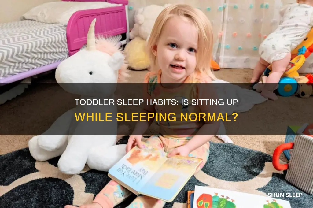 is my toddler getting sleep sitting up