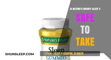 Nature's Bounty Sleep 3: Safe Sleep Solution?