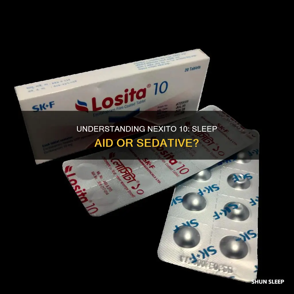 is nexito 10 a sleeping pill