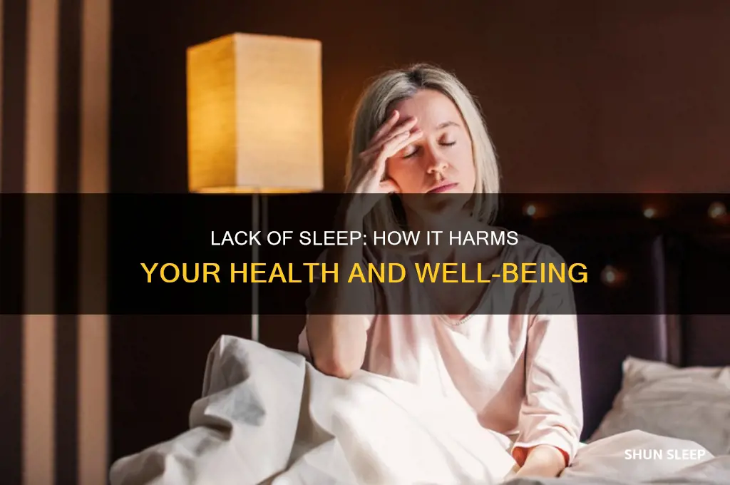 is not getting enough sleep bad for your health