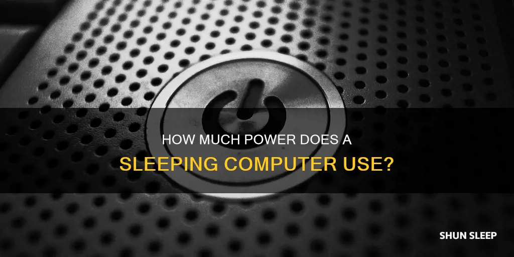 is power used when computer sleeps