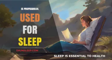 Propranolol for Sleep: Is It Effective?