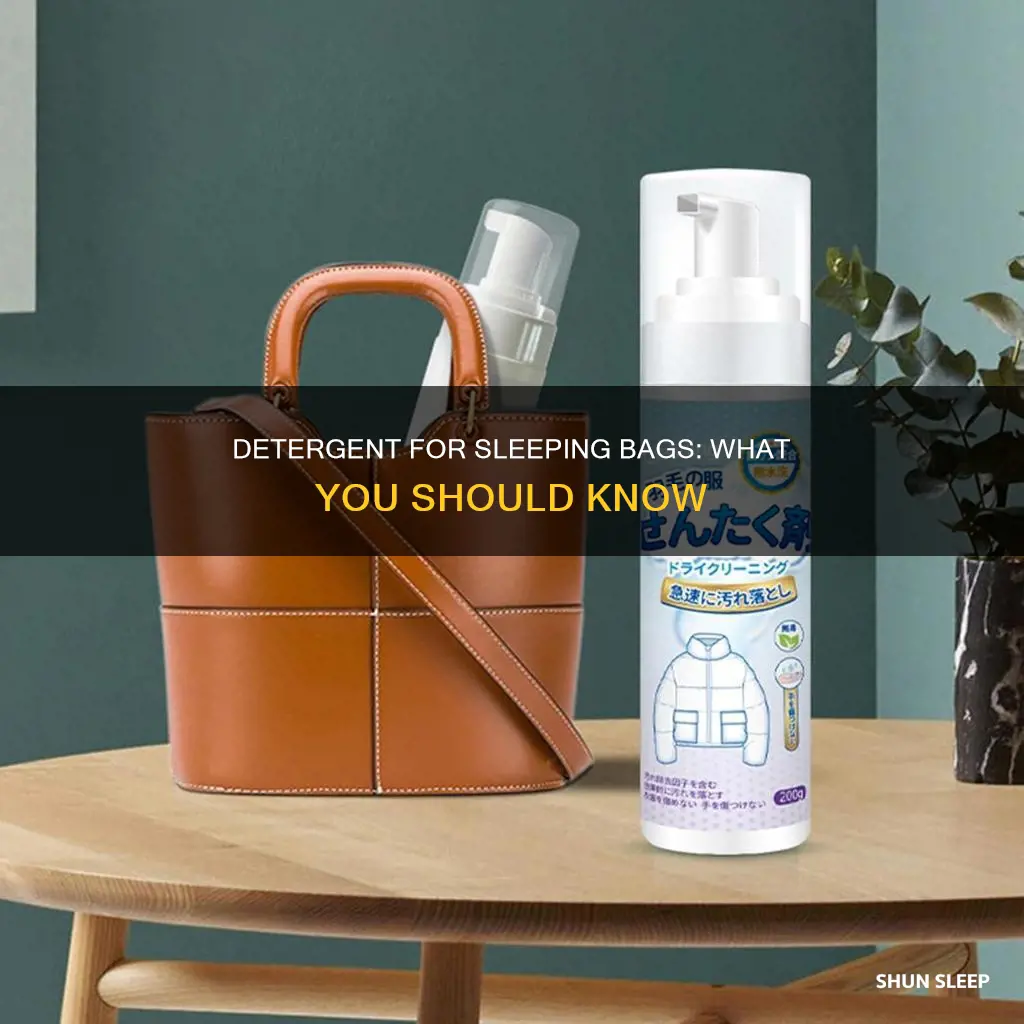 is regular detergent ok for sleeping bags