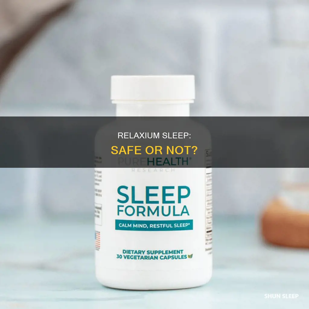 is relaxium sleep safe to use