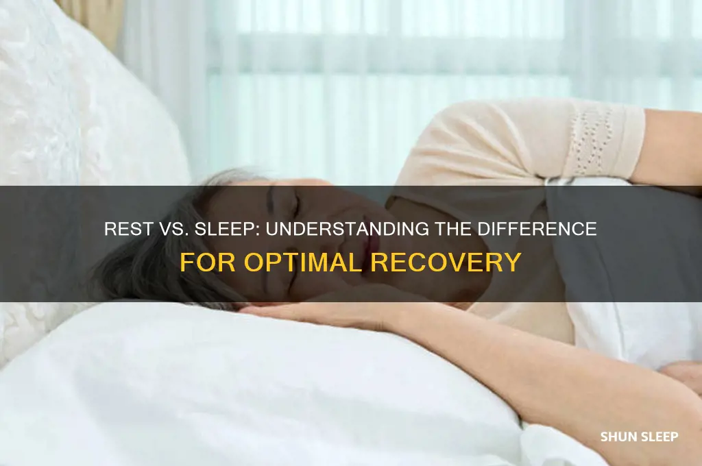 is resting the same as getting sleep