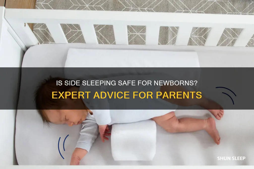 is side sleeping good for newborn baby