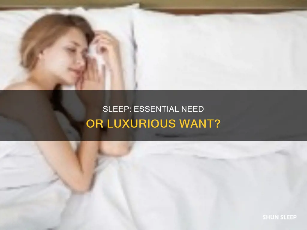is sleep a need or a want